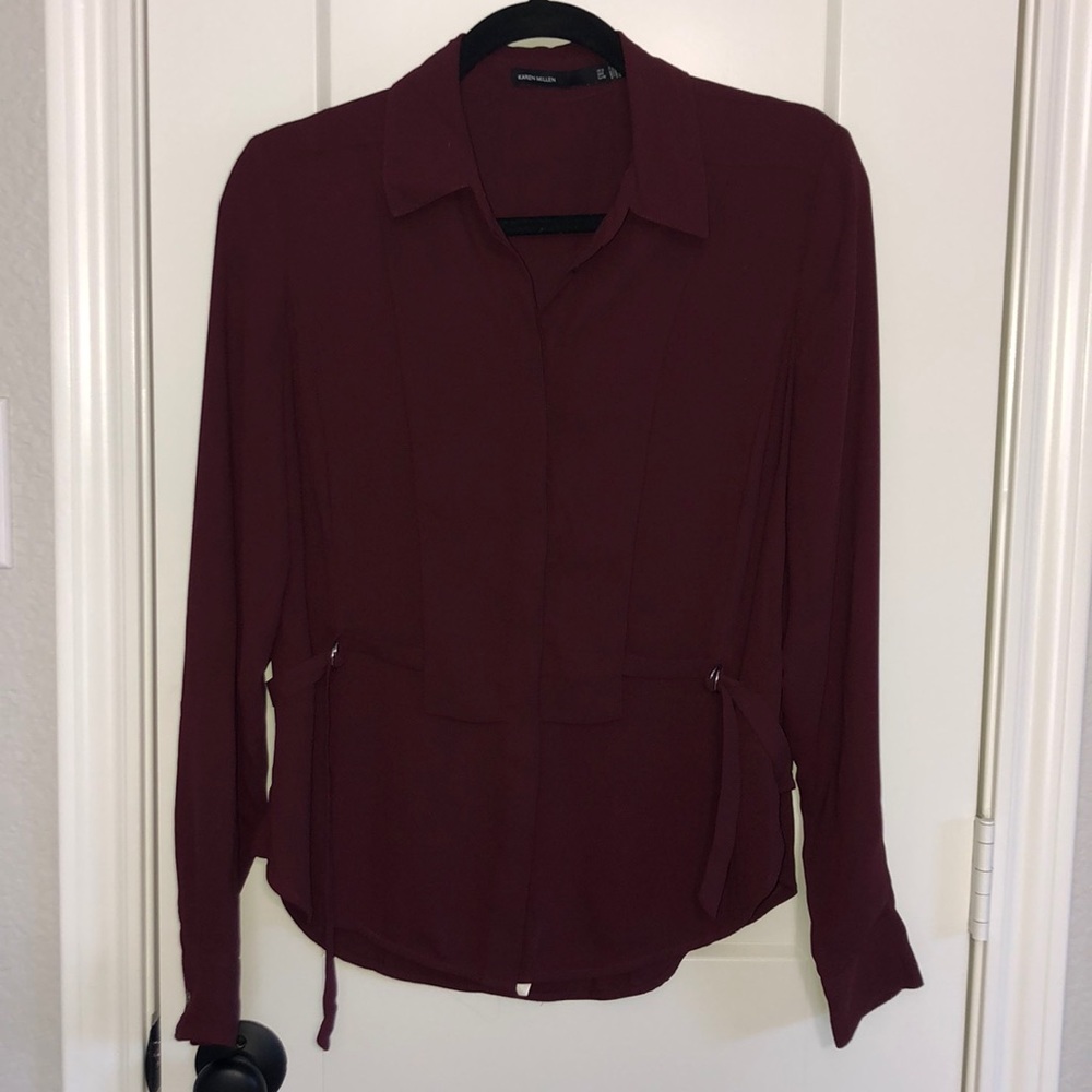Bloomingdale’s Karen Millen Burgundy Blouse
